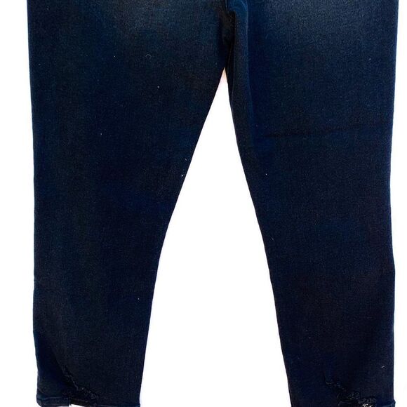 NWT CP Black Ripped High Rise Cropped Straight Leg Stretch Jeans - Picture 7 of 7